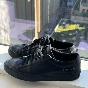 Common Projects Black Leather Women's Sneakers